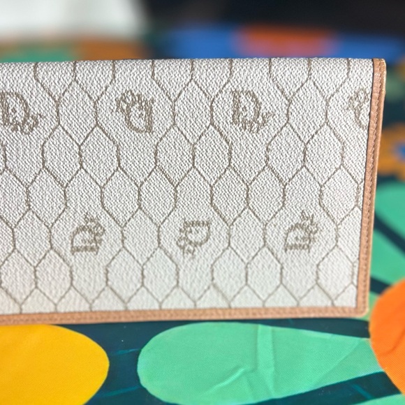 CHRISTIAN DIOR HONEYCOMB BIFOLD LONG WALLET - Picture 3 of 14
